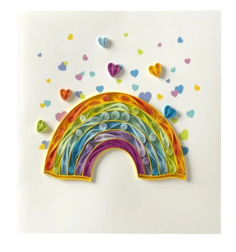 Niquea.D Cards Rainbow Quilled Birthday Card