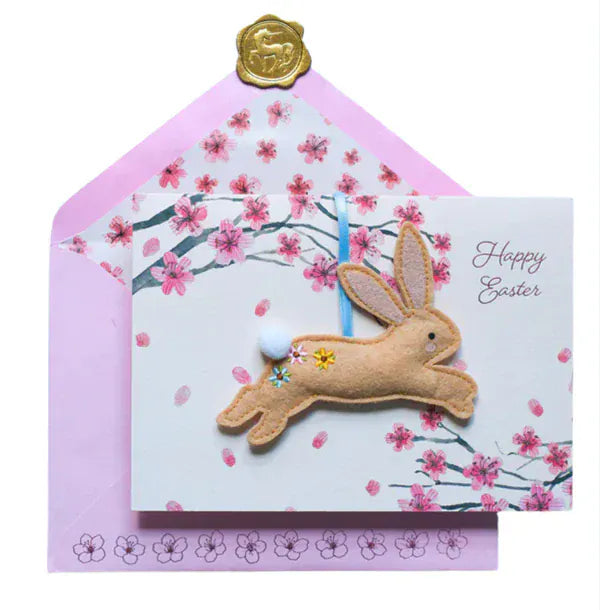 Niquea.D Cards Removable Bunny Ornament Easter Card