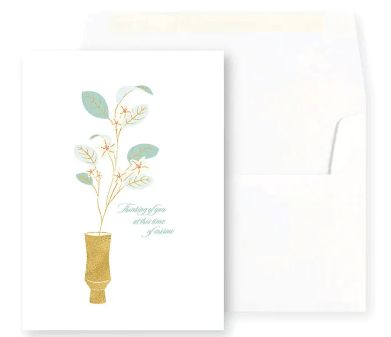 Niquea.D Cards Simple Stem in Vase Sympathy Card