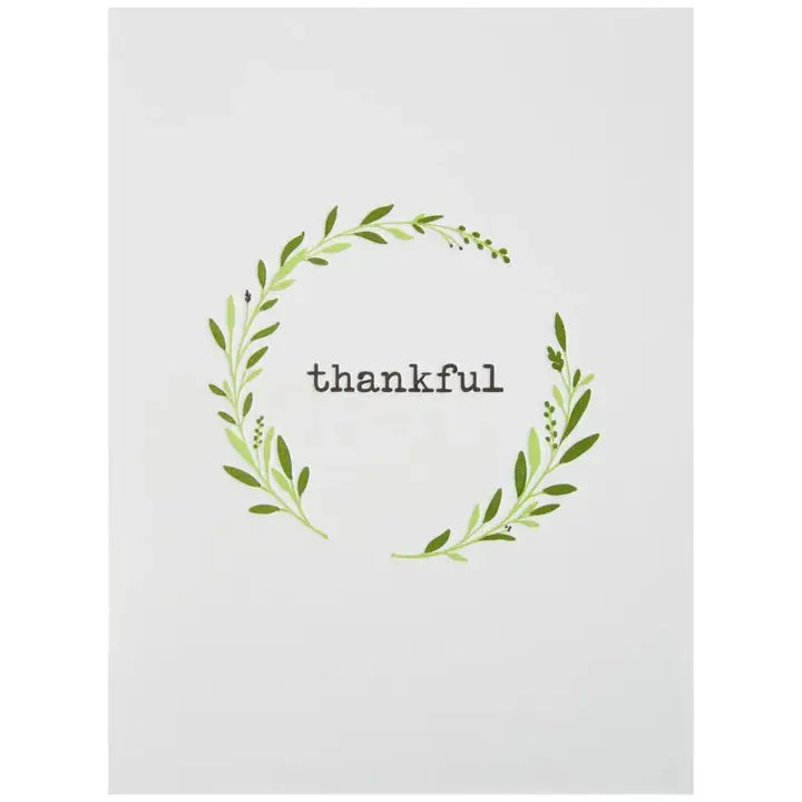 Niquea.D Cards Simple Thankful Lettering Thanksgiving Card