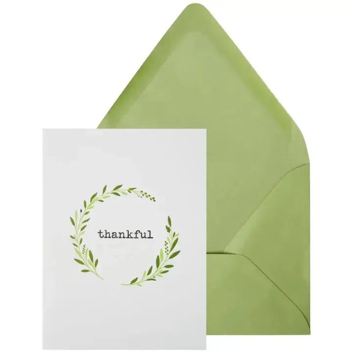 Niquea.D Cards Simple Thankful Lettering Thanksgiving Card