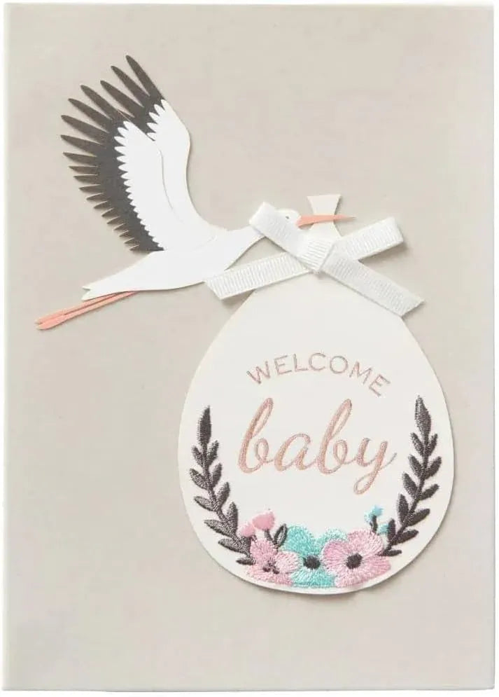 Niquea.D Cards Stork & Bundle Baby Card