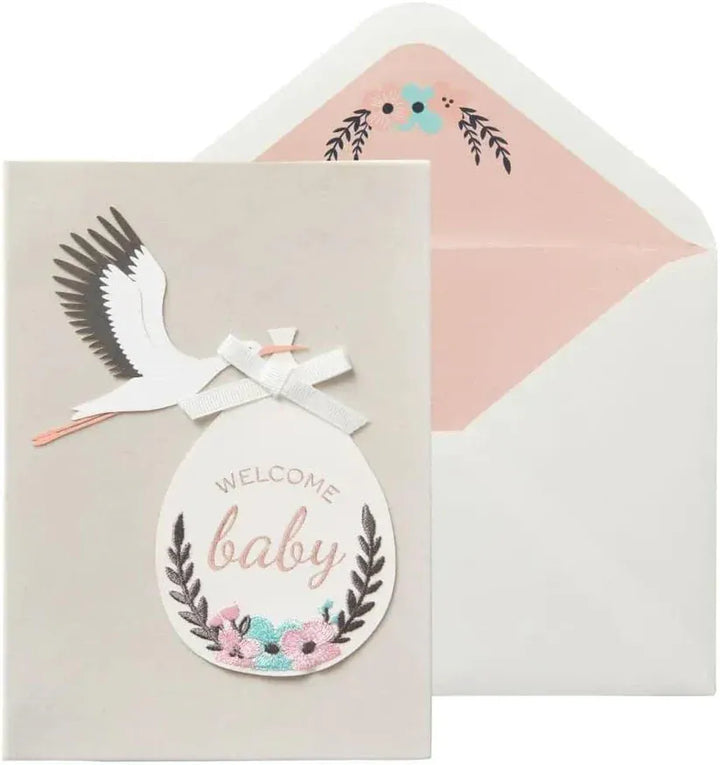Niquea.D Cards Stork & Bundle Baby Card
