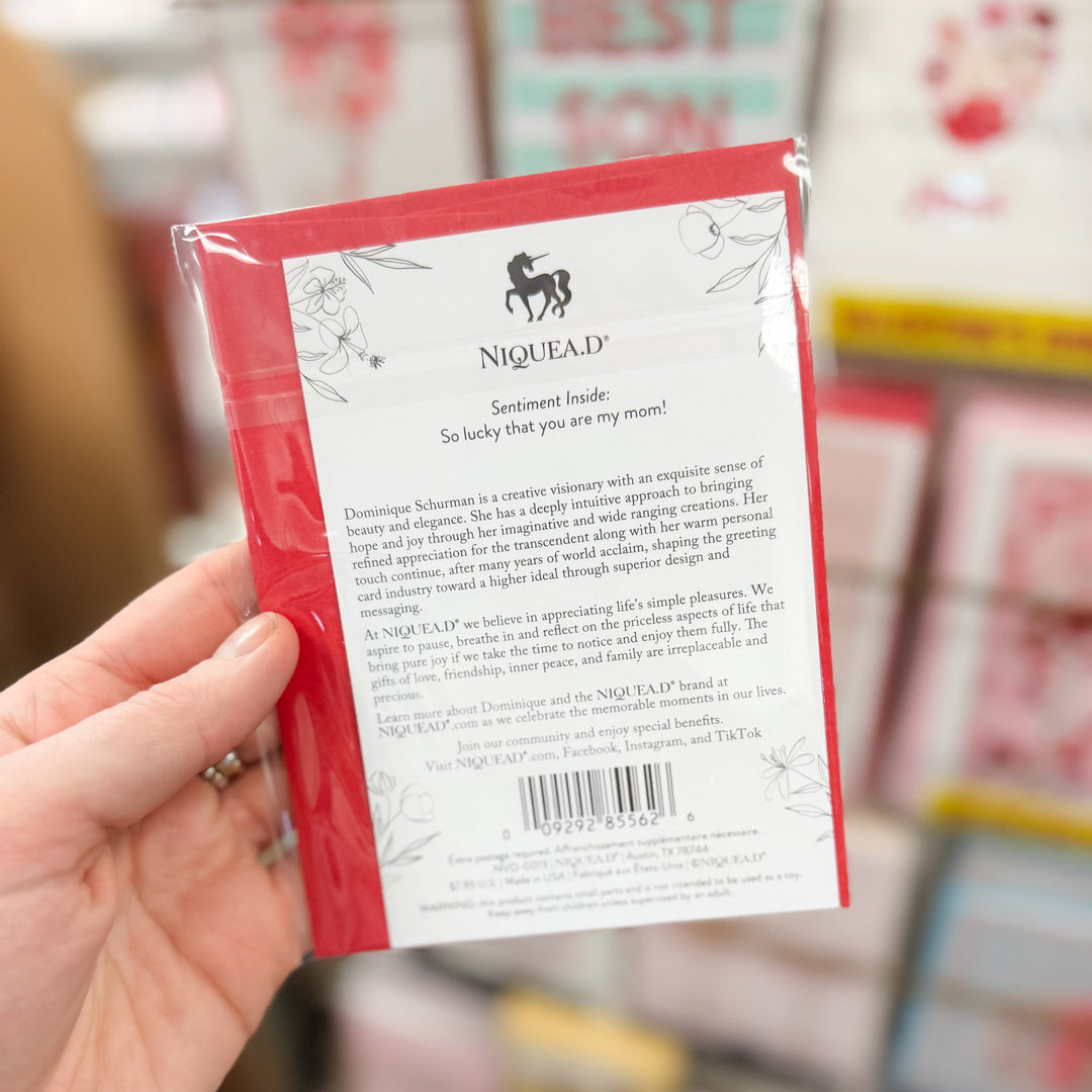 Niquea.D Cards Teapot Floral Mom Valentine's Day Card