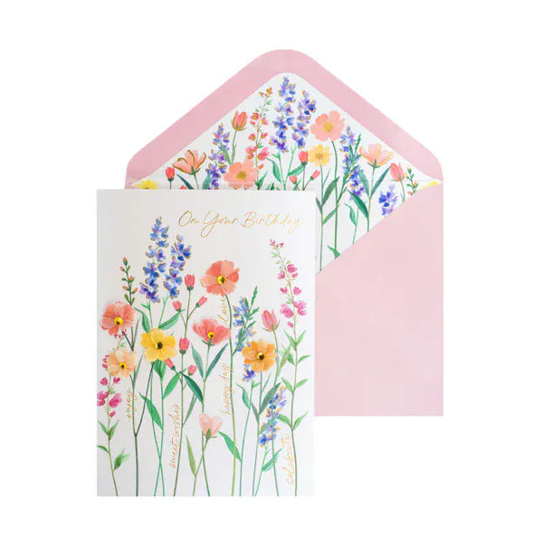 Niquea.D Cards Vellum Growing Flowers Birthday Card