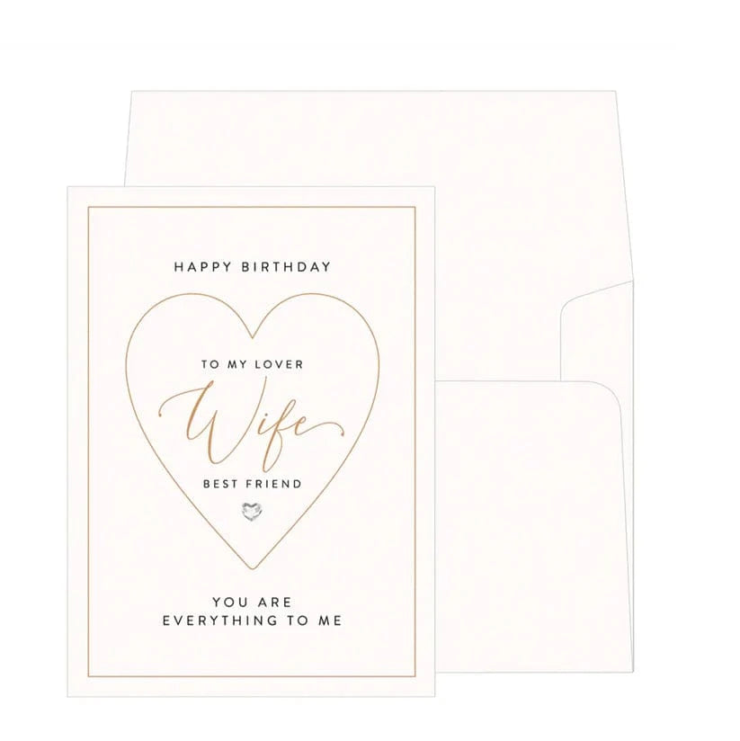 Niquea.D Cards Wife Love Letterpress Card