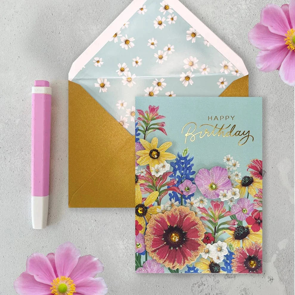 Niquea.D Cards Wildflowers Birthday Card
