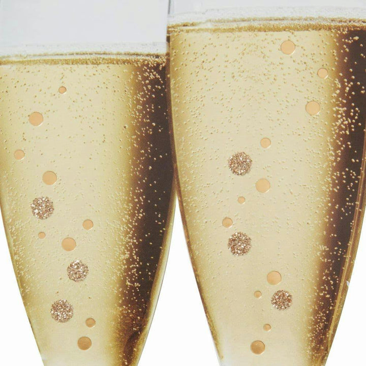 Niquea.D Greeting Card Photo Champagne Flutes Congratulations Card