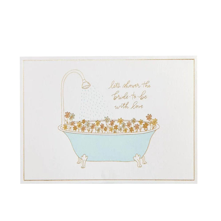 Niquea.D Single Card Bathtub Wedding Shower Card