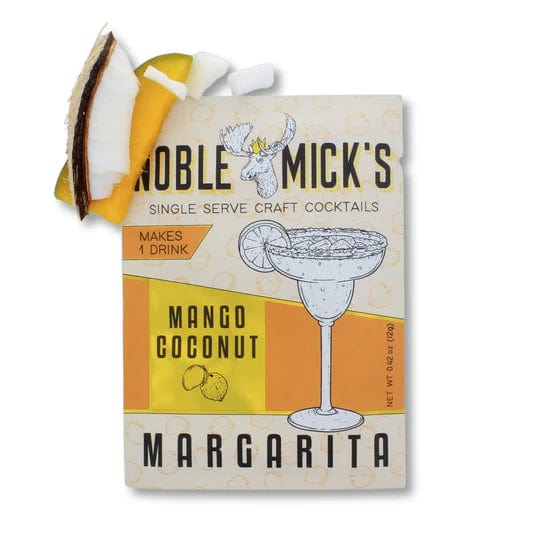 Noble Mick's Food and Beverage Mango Coconut Margarita Single Serve Cocktail Mix