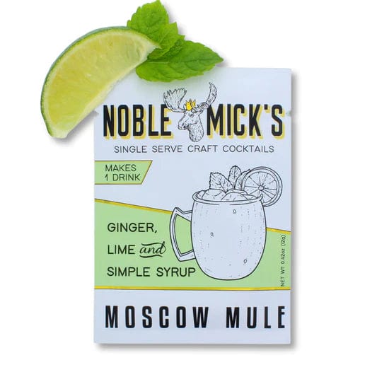 Noble Mick's Food and Beverage Moscow Mule Single Serve Cocktail Mix