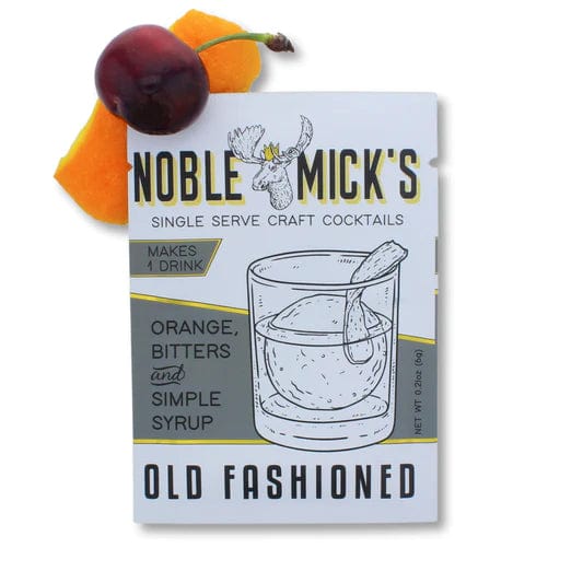 Noble Mick's Food and Beverage Old Fashioned Single Serve Cocktail Mix