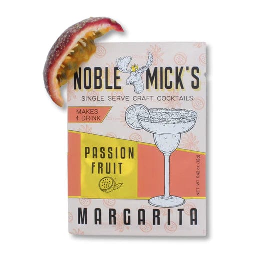 Noble Mick's Food and Beverage Passionfruit Margarita Single Serve Cocktail Mix
