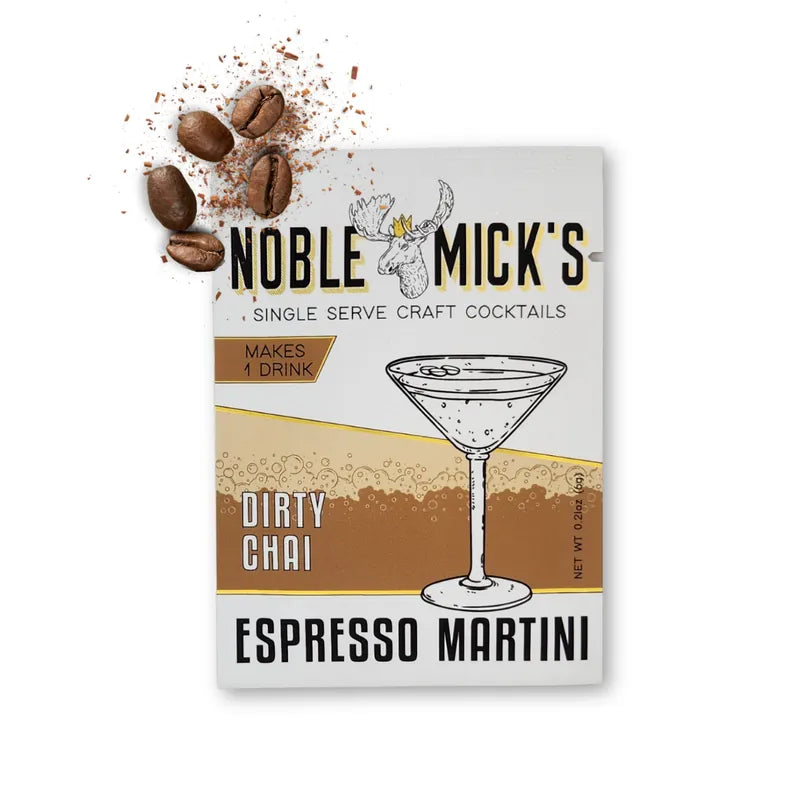Noble Mick's Home Dirty Chai Espresso Martini Single Serve Cocktail Mix