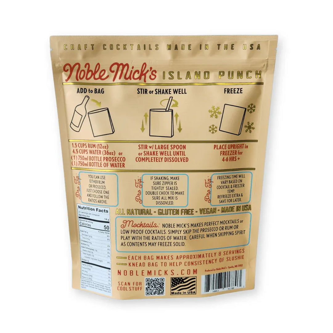 Noble Mick's Home Frozen Island Punch