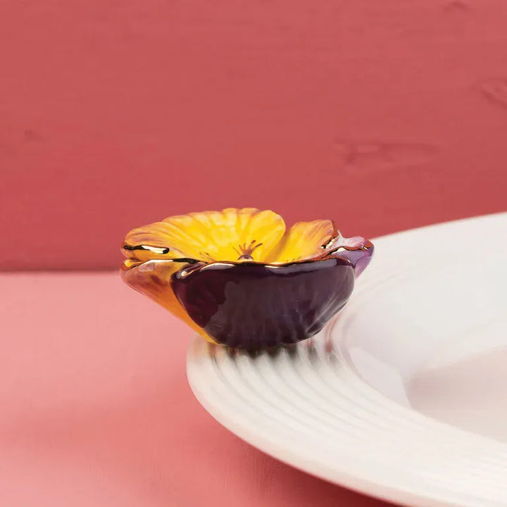 Nora Fleming Home Pansy Pop Mini | Nora Fleming