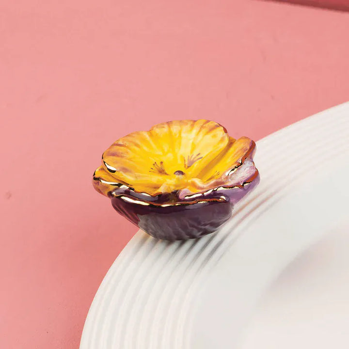 Nora Fleming Home Pansy Pop Mini | Nora Fleming