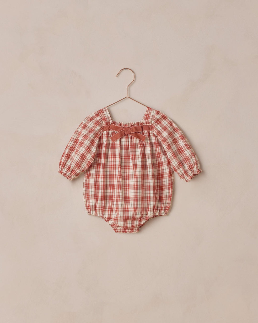 Noralee Baby Annette Romper - Holiday Tartan