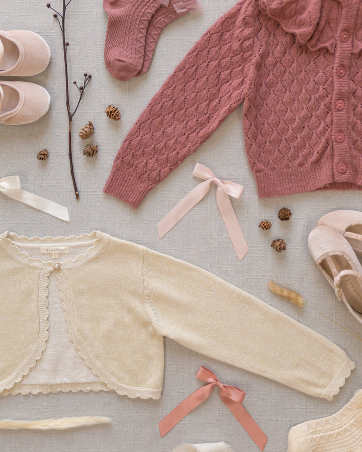 Noralee Baby Bolero Sweater - Champagne
