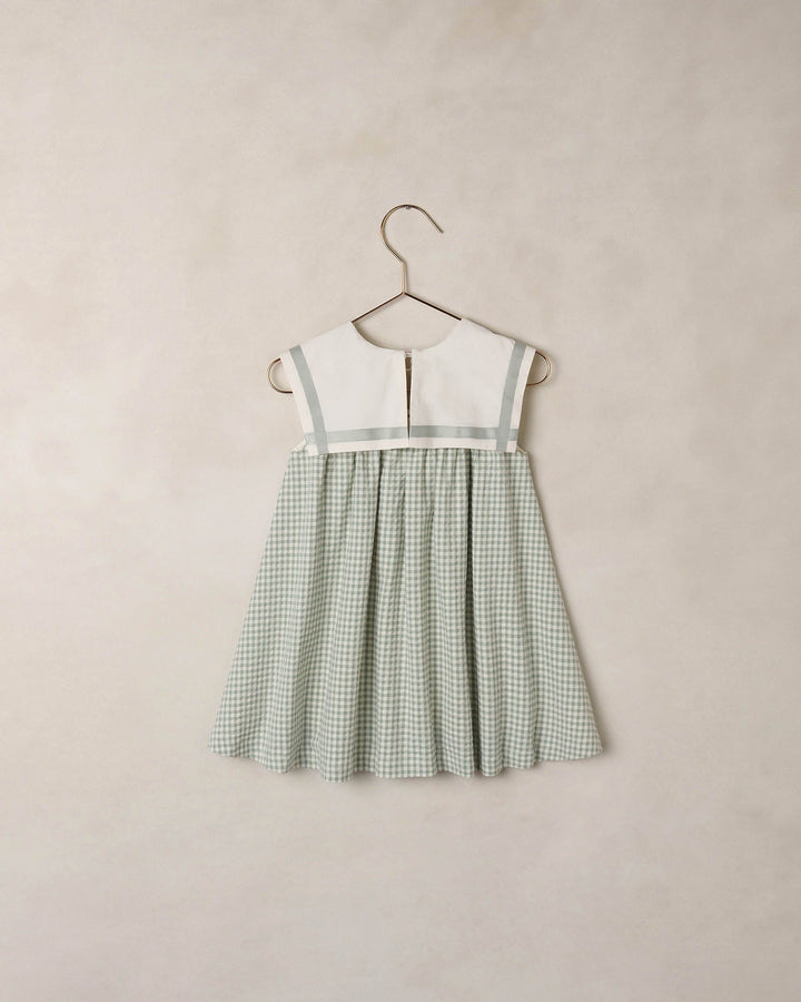 Noralee Baby Daisy Dress | Eucalyptus Check