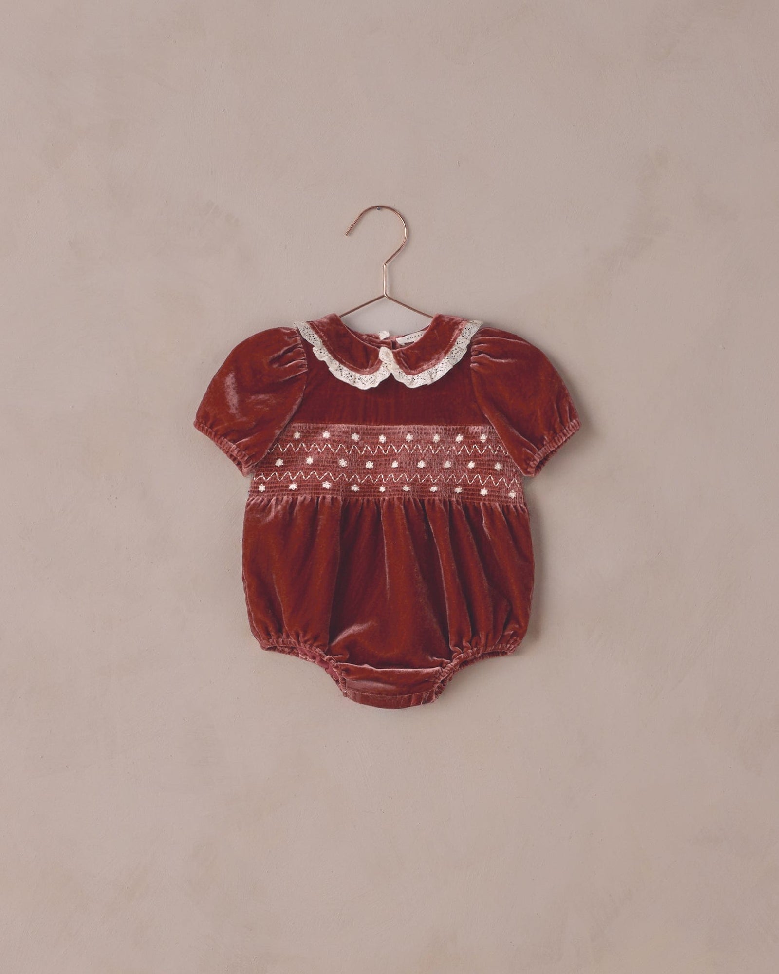 Noralee Baby Elizabeth Romper - Ruby