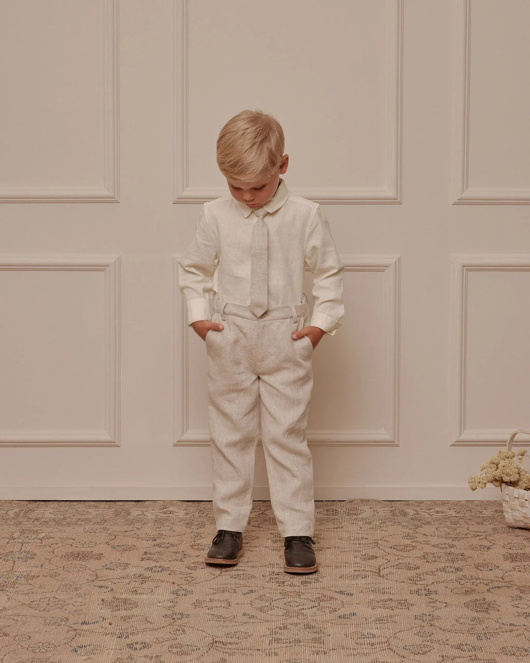 Noralee Baby Harrison Shirt - Ivory