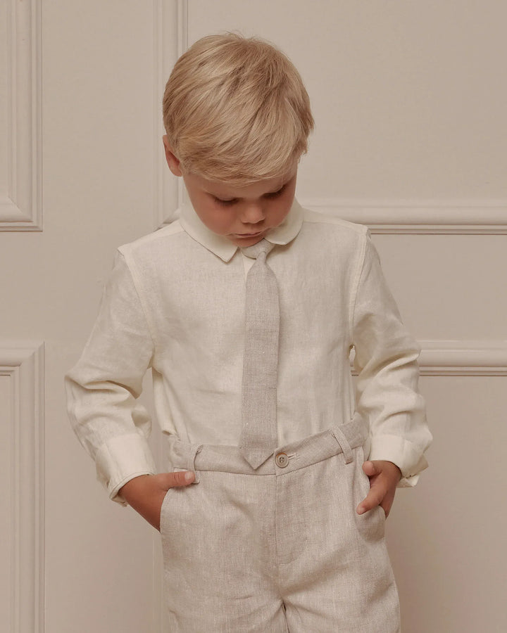 Noralee Baby Harrison Shirt - Ivory