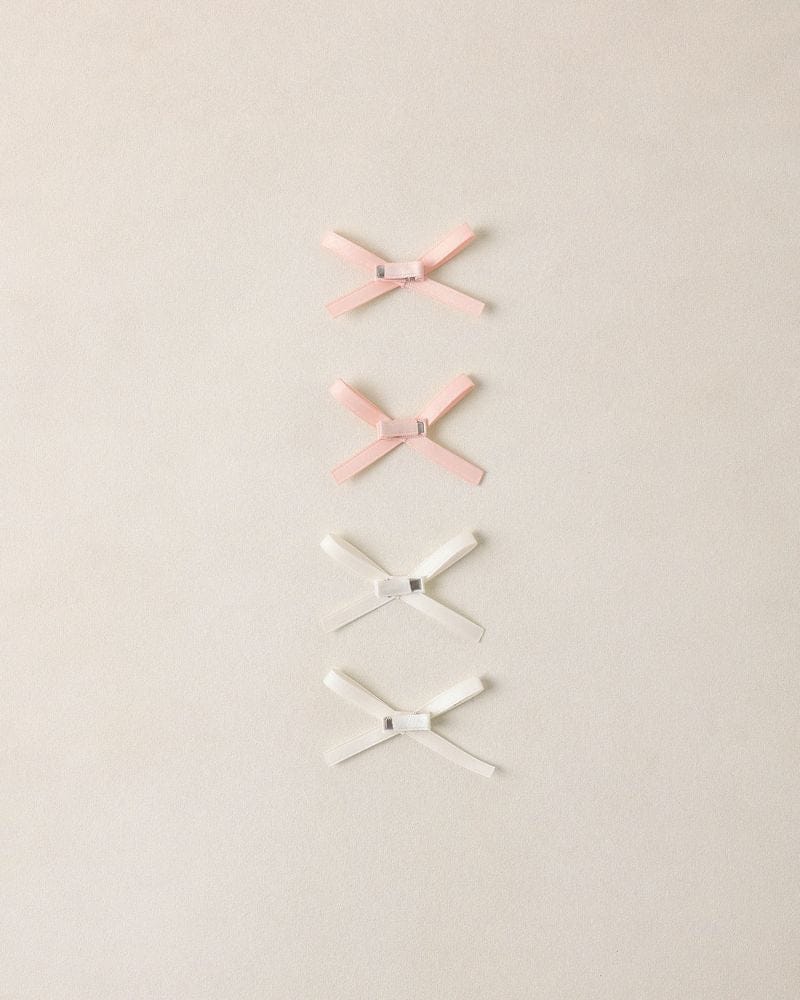 Noralee Mini Satin Ribbon Bows | Pearl, Ivory