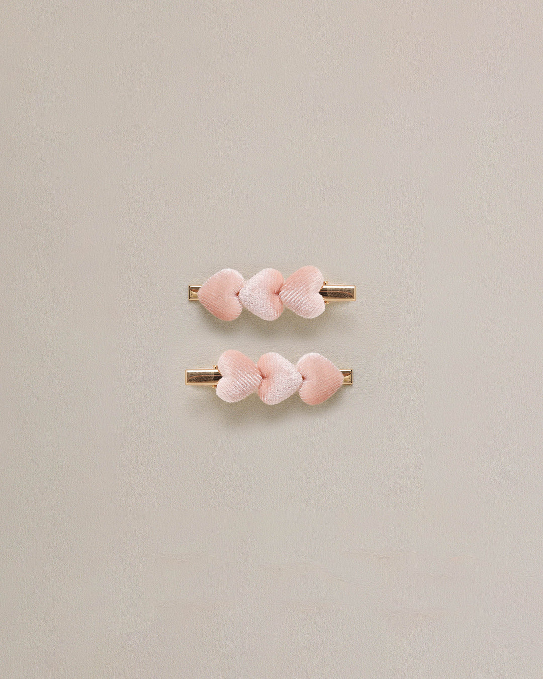 Noralee Velvet Heart Clips | Pink