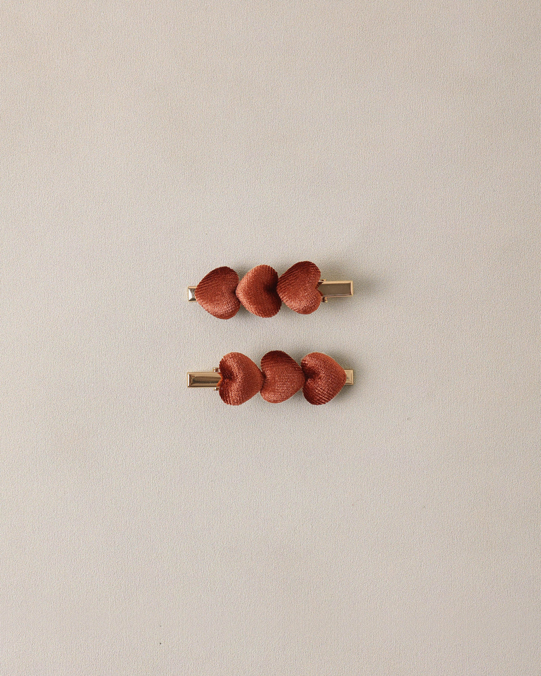 Noralee Velvet Heart Clips | Red