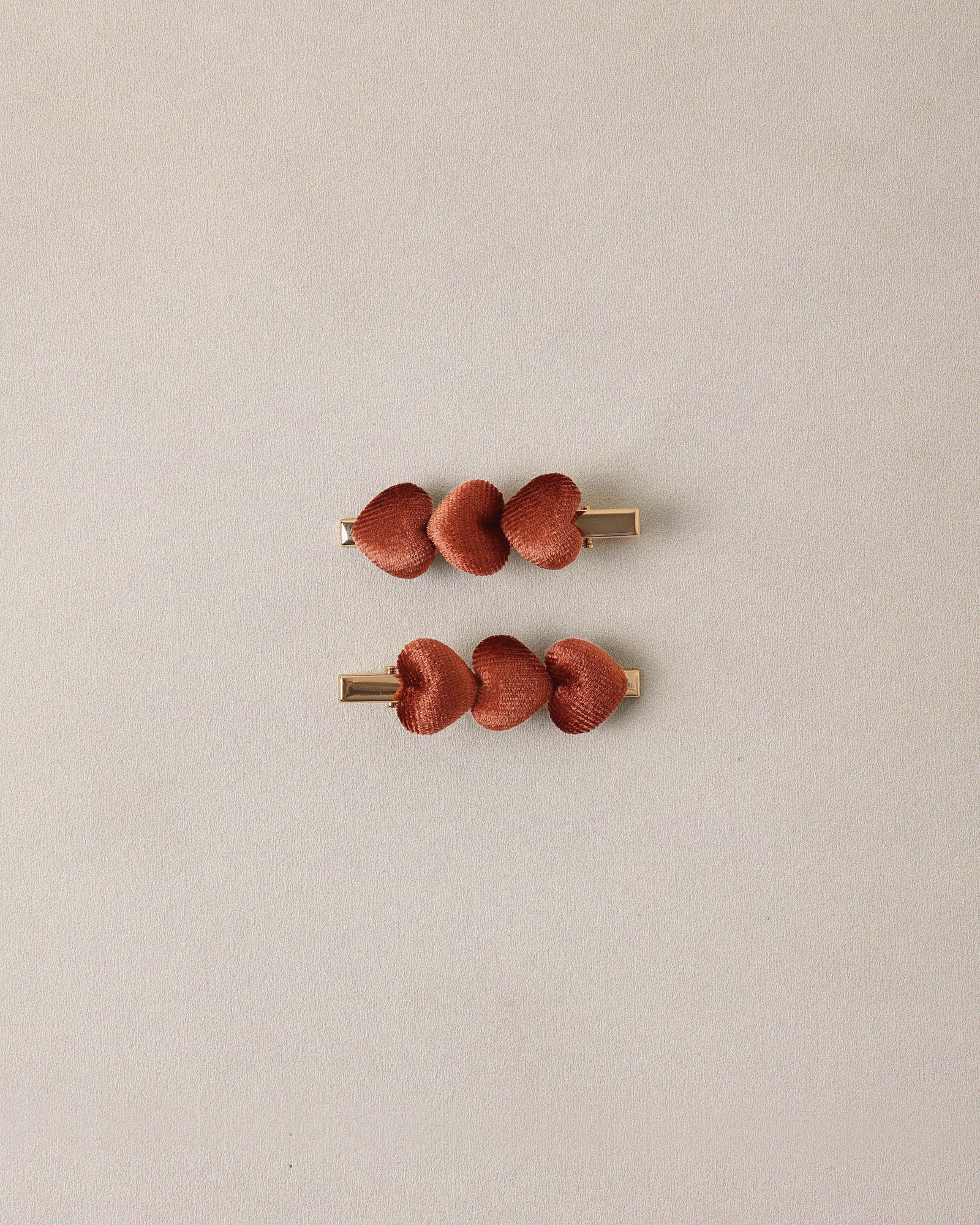 Noralee Velvet Heart Clips | Red