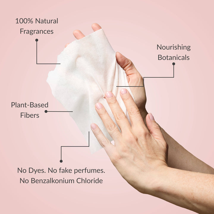 Noshinku Gifts Lavender Nourishing Hand Sanitizing Travel Wipes