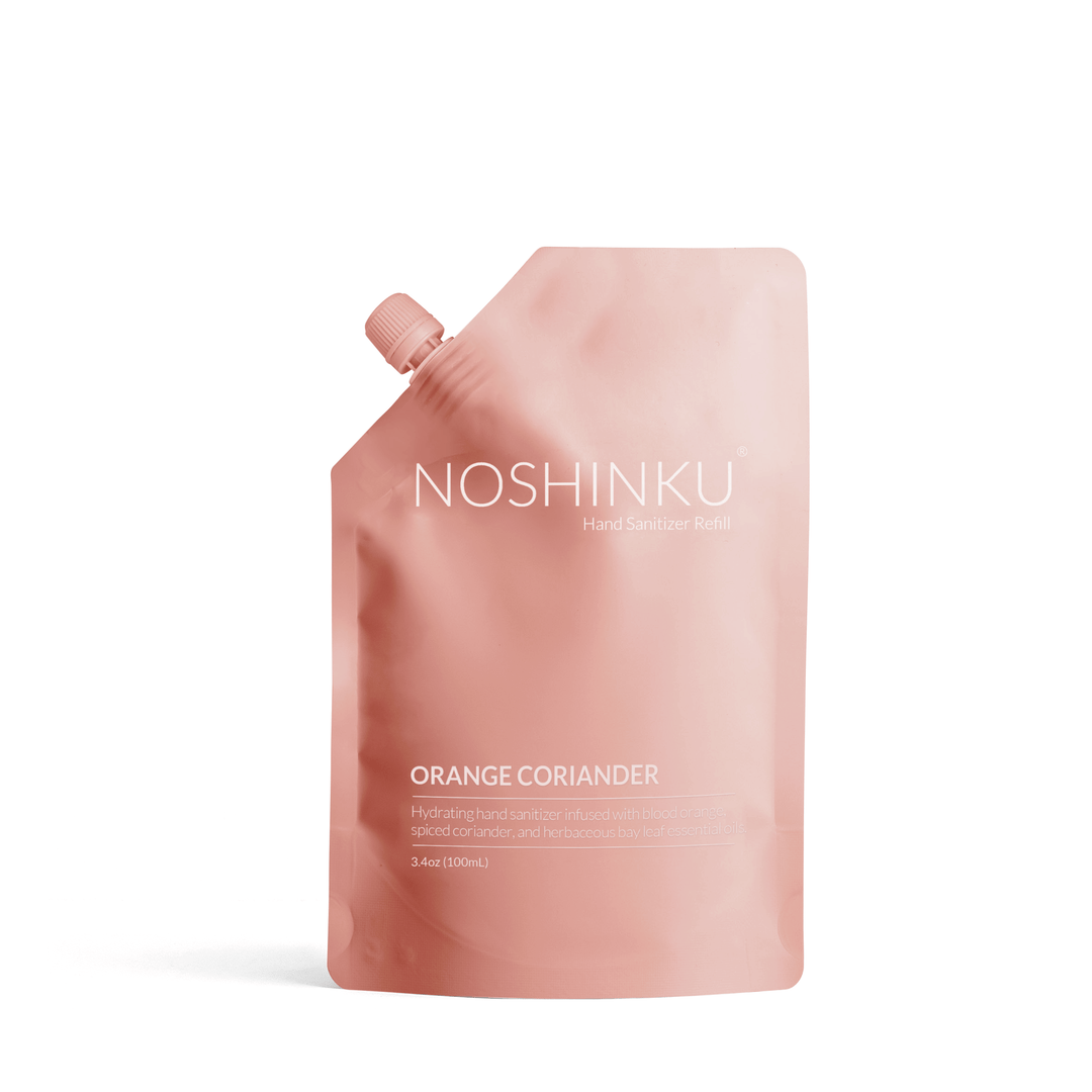 Noshinku Gifts Orange Coriander Moisturizing Sanitizer Mini Refill Pouch