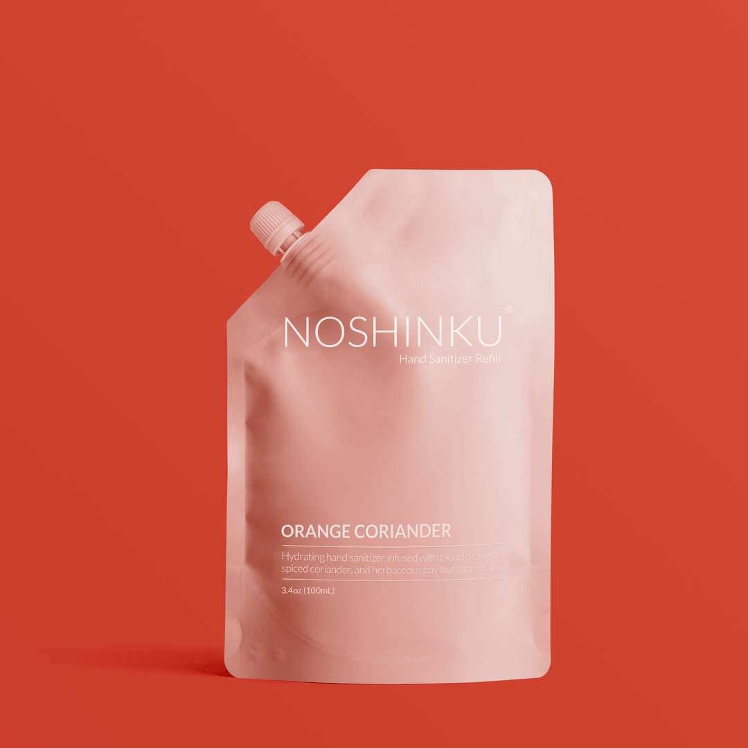 Noshinku Gifts Orange Coriander Moisturizing Sanitizer Mini Refill Pouch