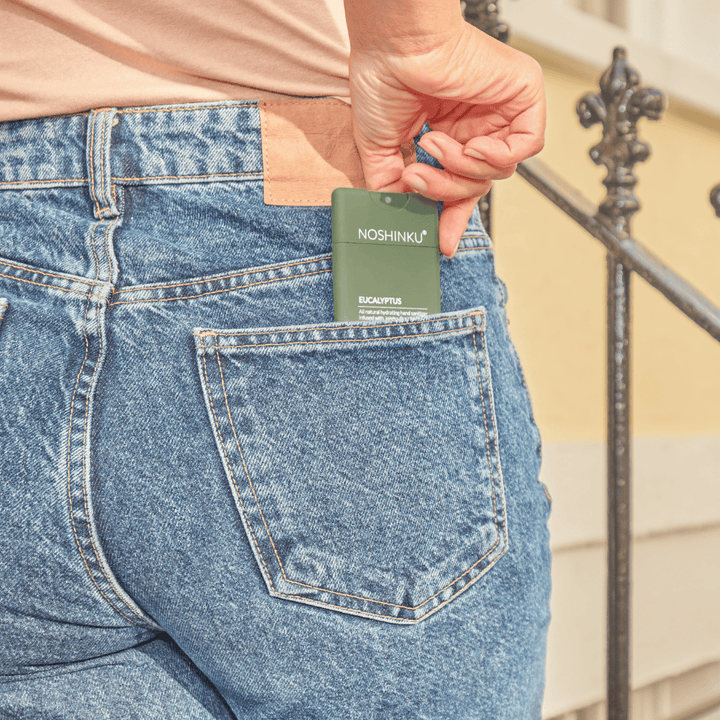 Noshinku Gifts Refillable Eucalyptus Moisturizing Pocket Hand Sanitizer