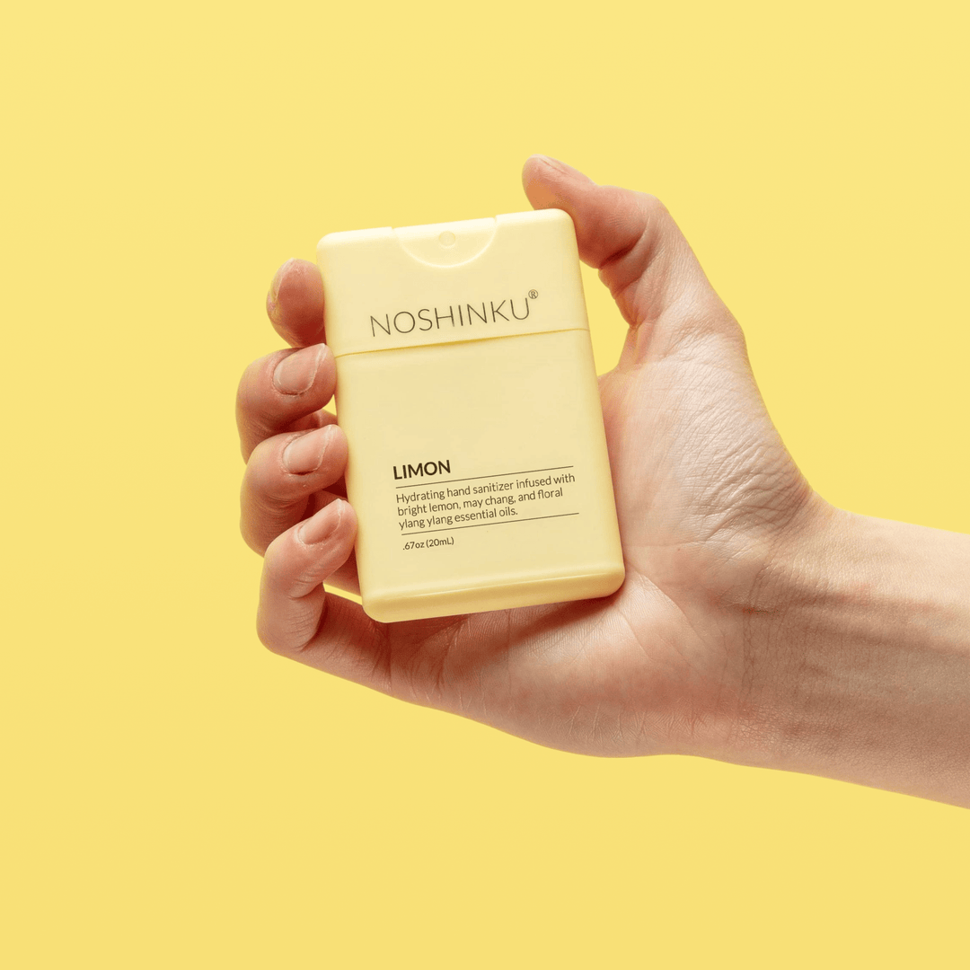 Noshinku Gifts Refillable Lemon Ylang-Ylang Moisturizing Pocket Sanitizer