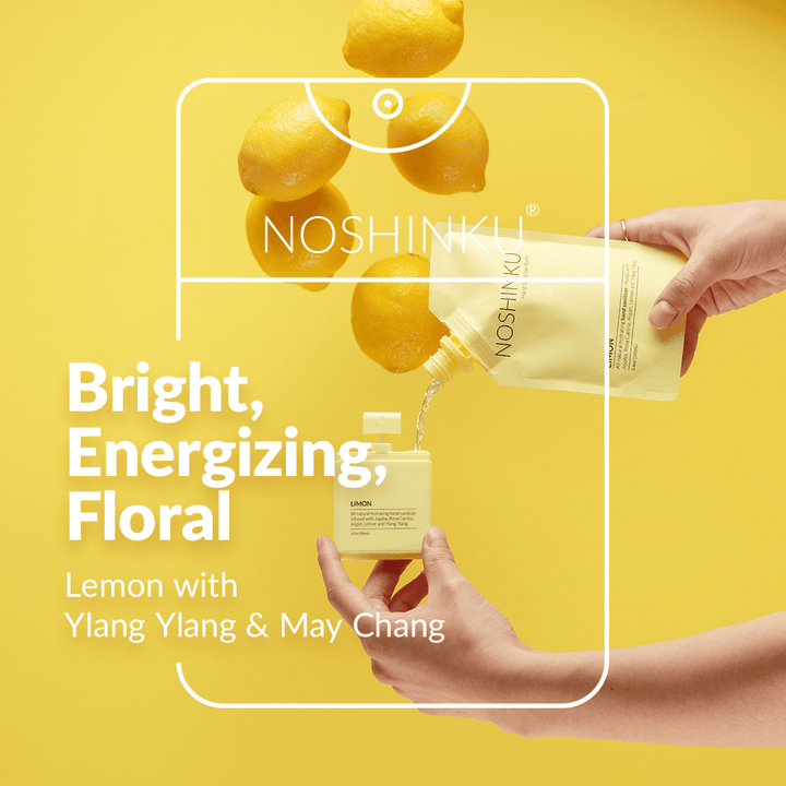 Noshinku Gifts Refillable Lemon Ylang-Ylang Moisturizing Pocket Sanitizer