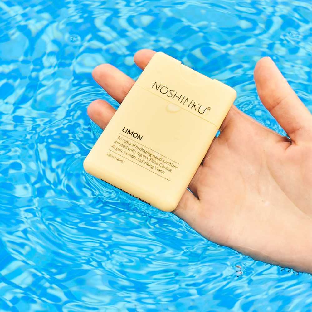 Noshinku Gifts Refillable Lemon Ylang-Ylang Moisturizing Pocket Sanitizer