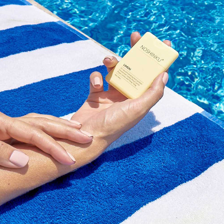 Noshinku Gifts Refillable Lemon Ylang-Ylang Moisturizing Pocket Sanitizer