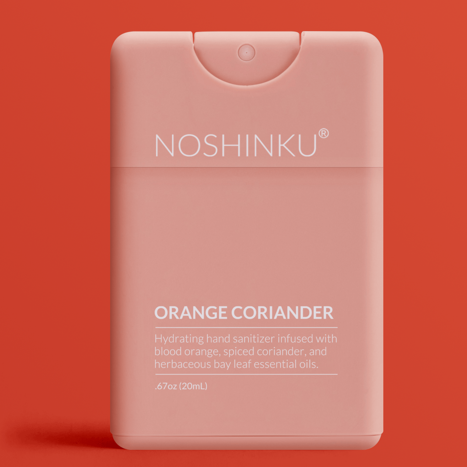Noshinku Gifts Refillable Orange Coriander Moisturizing Pocket Hand Sanitizer