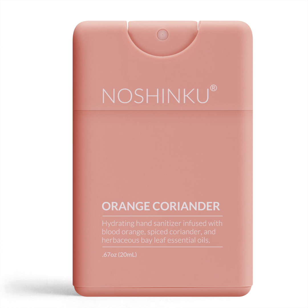 Noshinku Gifts Refillable Orange Coriander Moisturizing Pocket Hand Sanitizer