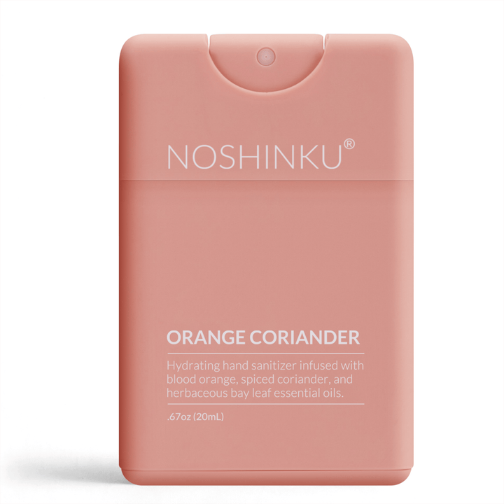 Noshinku Gifts Refillable Orange Coriander Moisturizing Pocket Hand Sanitizer