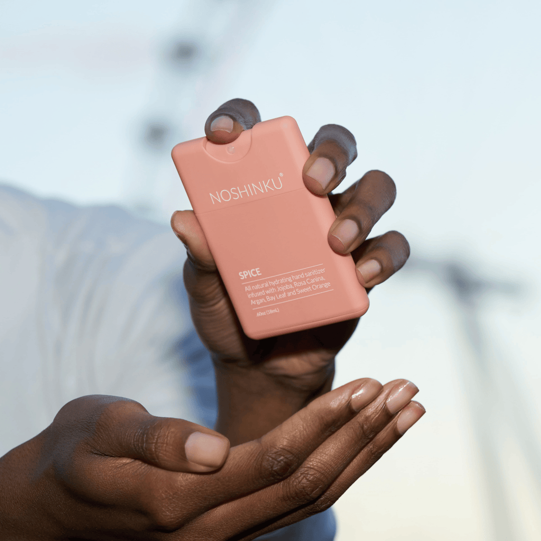 Noshinku Gifts Refillable Orange Coriander Moisturizing Pocket Hand Sanitizer