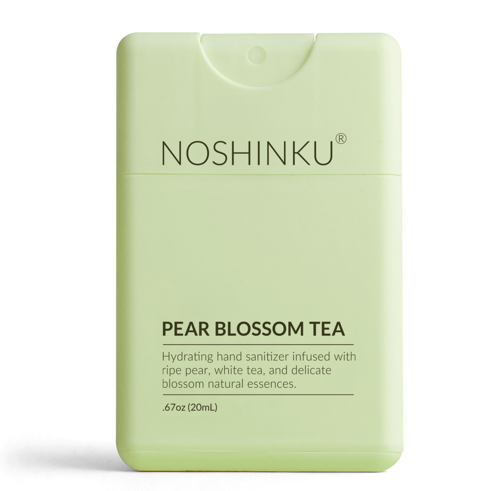 Noshinku Gifts Refillable Pear Blossom Tea Hydrating Pocket Hand Sanitizer