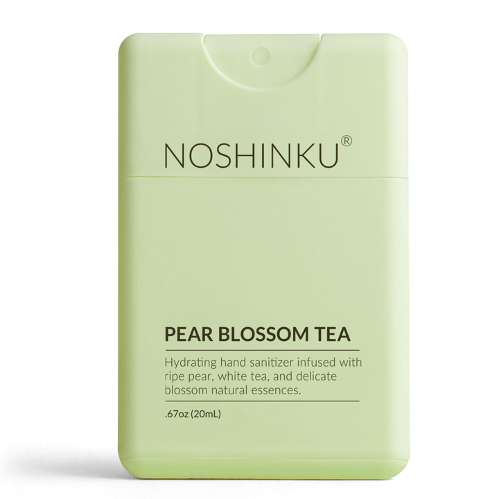 Noshinku Gifts Refillable Pear Blossom Tea Hydrating Pocket Hand Sanitizer