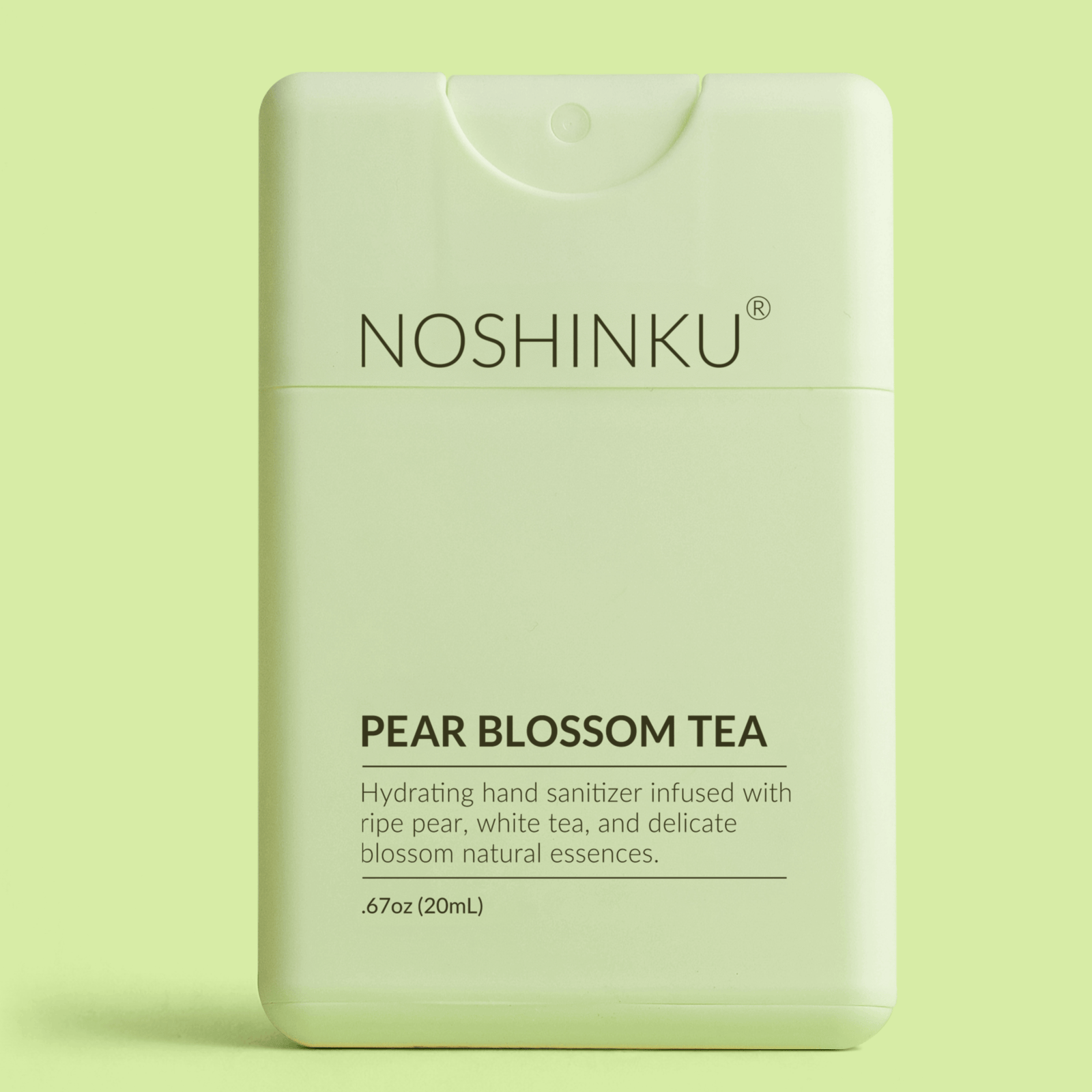 Noshinku Gifts Refillable Pear Blossom Tea Hydrating Pocket Hand Sanitizer
