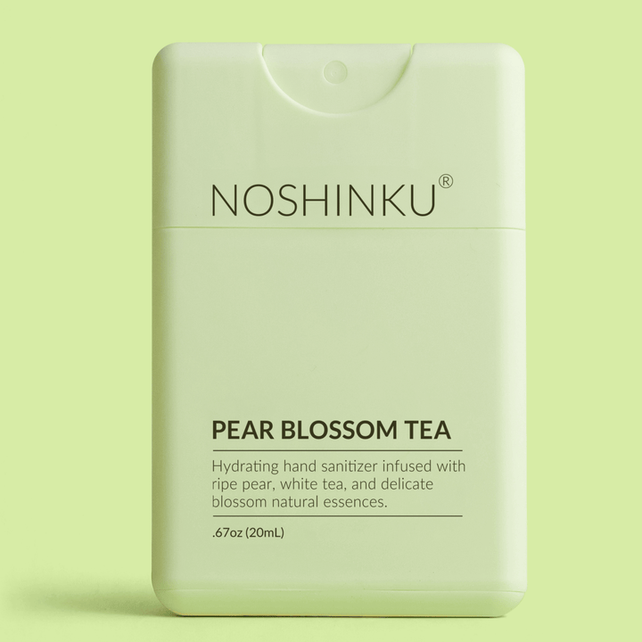 Noshinku Gifts Refillable Pear Blossom Tea Hydrating Pocket Hand Sanitizer