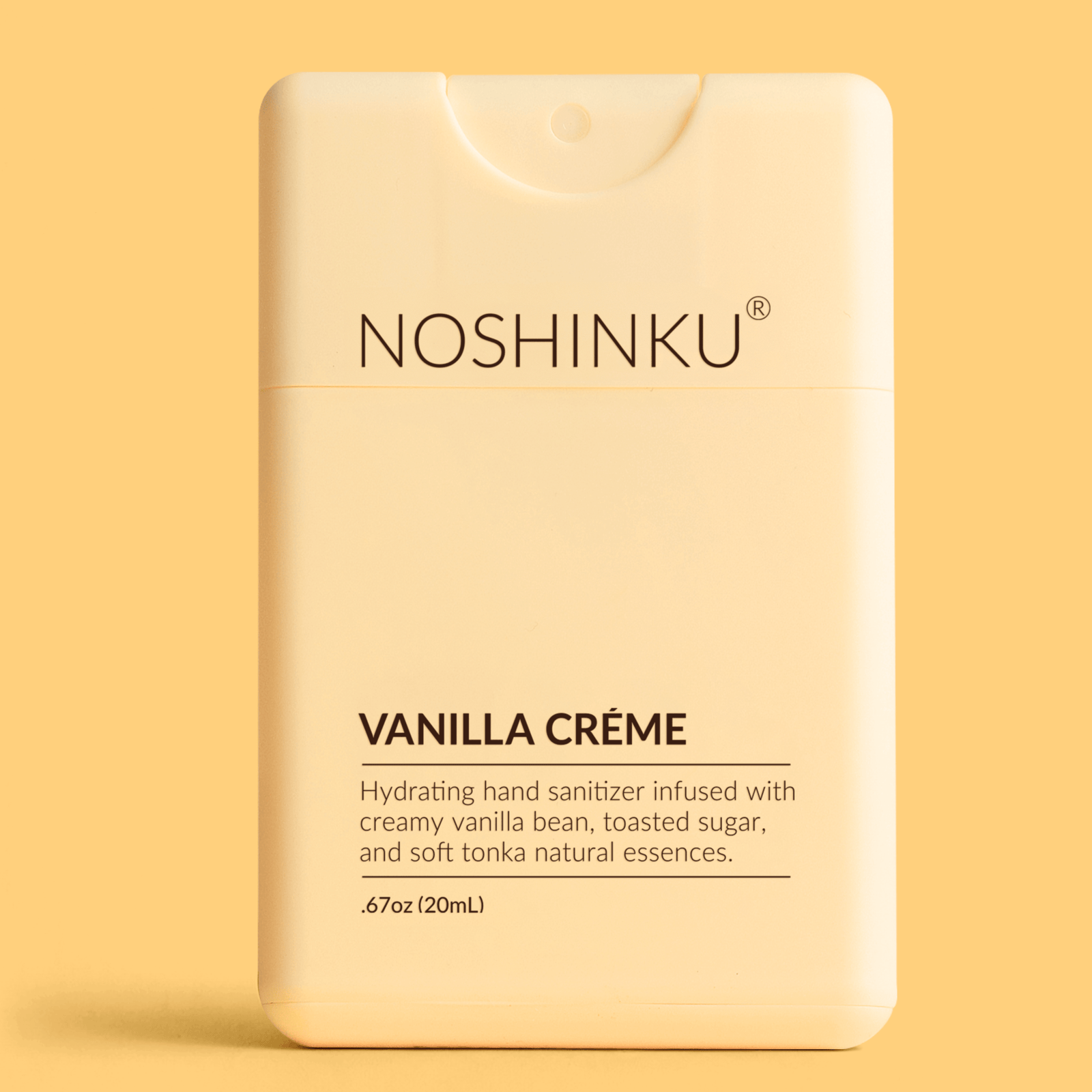 Noshinku Gifts Refillable Vanilla Créme Hydrating Hand Sanitizer Spray