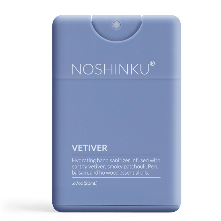 Noshinku Gifts Refillable Vetiver Patchouli Hydrating Pocket Hand Sanitizer