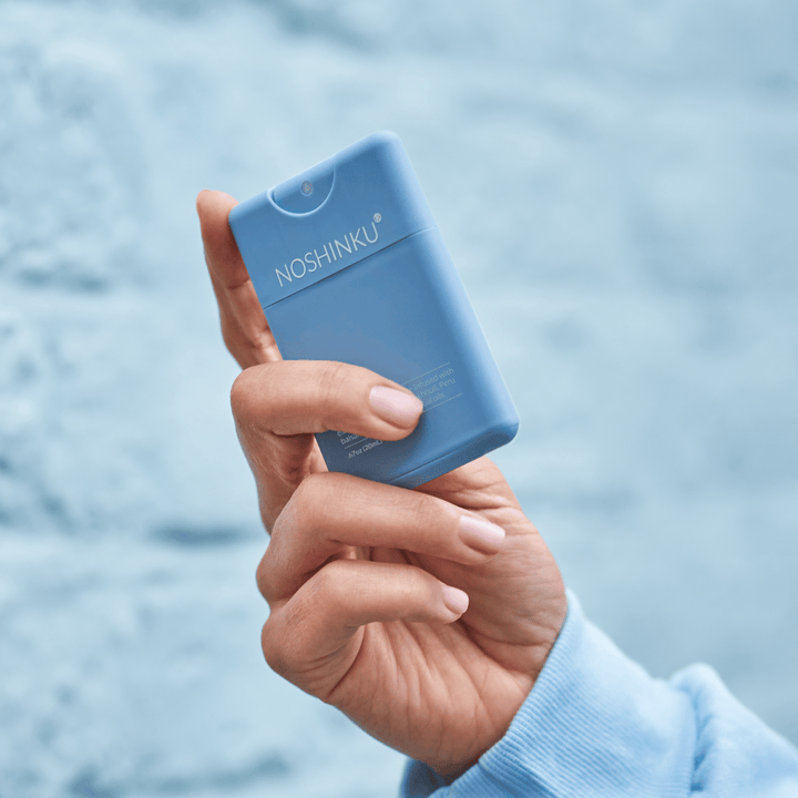 Noshinku Gifts Refillable Vetiver Patchouli Hydrating Pocket Hand Sanitizer